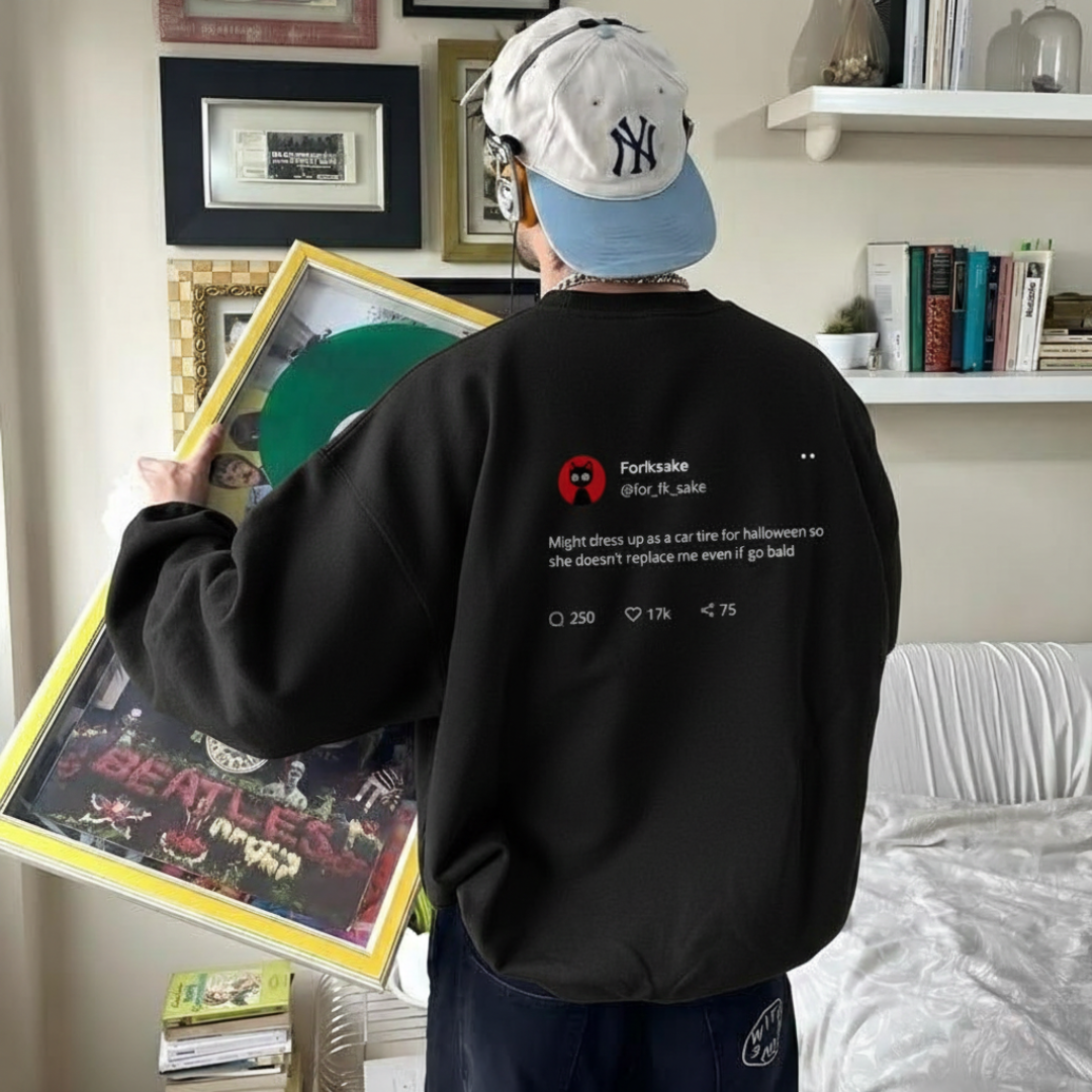 FORFKSAKE BALDPROOF BLACK HOODIE