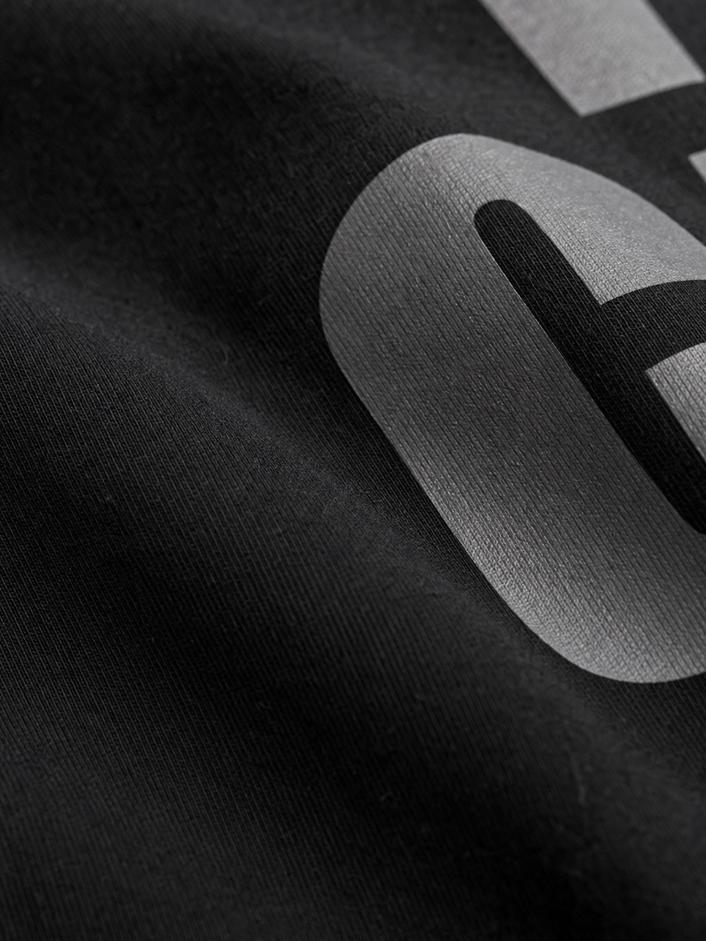 Forfksake Faded Culture Double Layered T-Shirt Black – close-up detail
