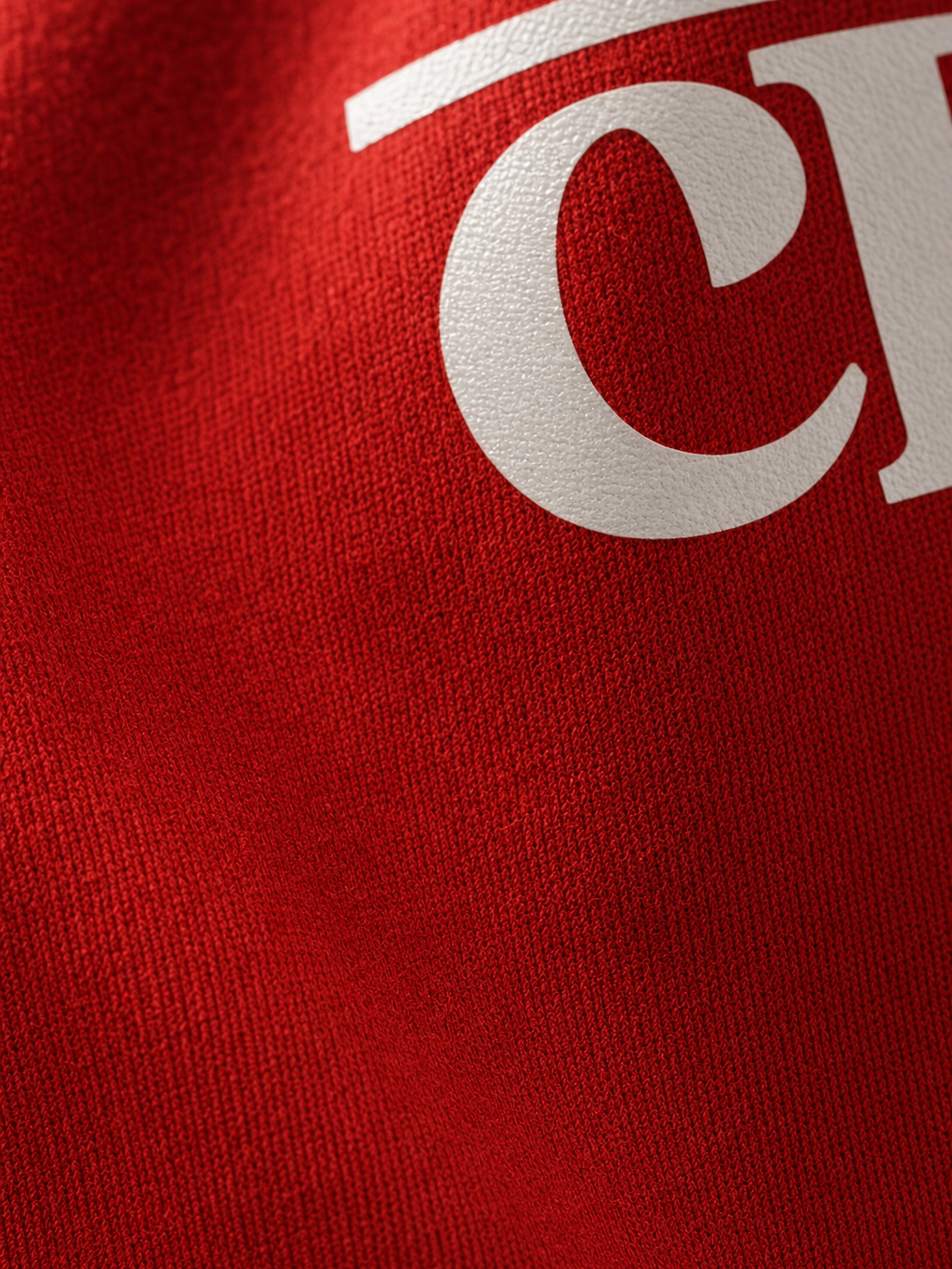 Forfksake Not A Bad Word T-Shirt Red – close-up detail