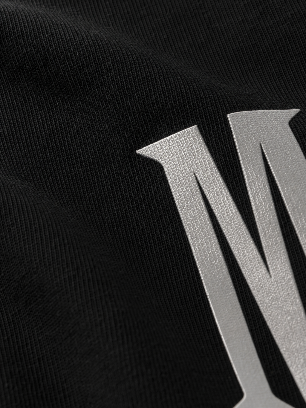 Forfksake M.I.L.F Black T-Shirt – close-up detail