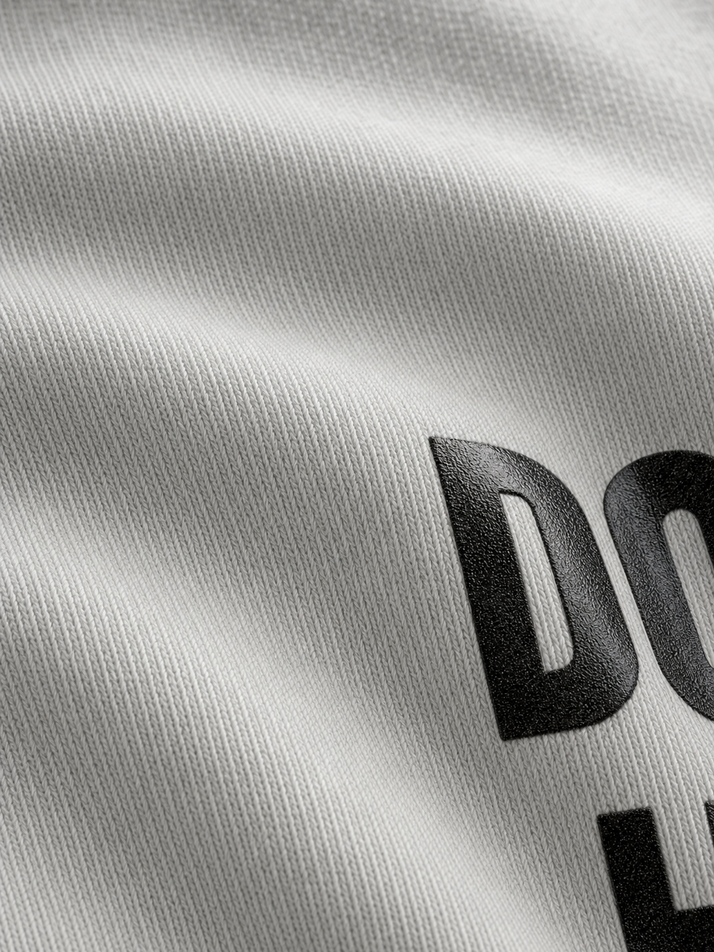 Forfksake Equal Hate Double Layered T-Shirt White – close-up detail