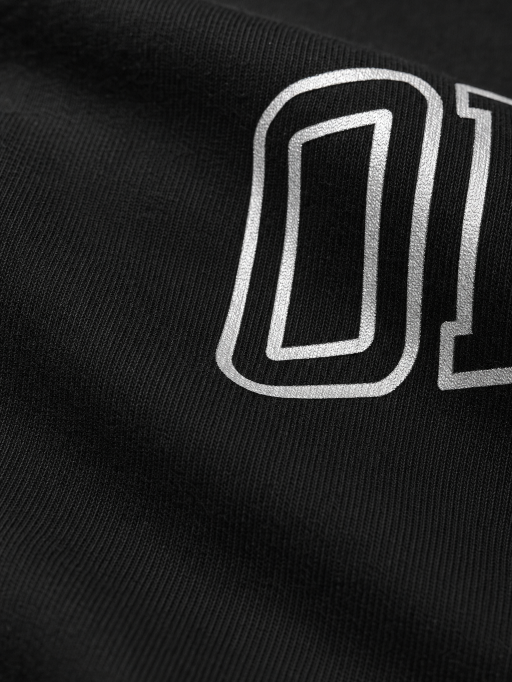 Forfksake One Of One Double Layered T-Shirt Black – close-up detail