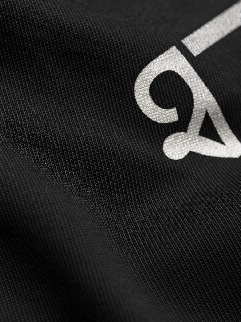 Forfksake Kiss You T-Shirt Black – close-up detail