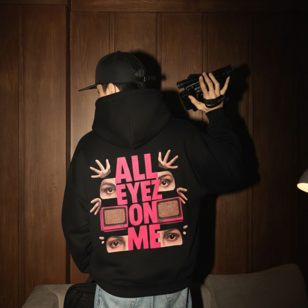 FORFKSAKE ALL EYES ON ME BLACK HOODIE