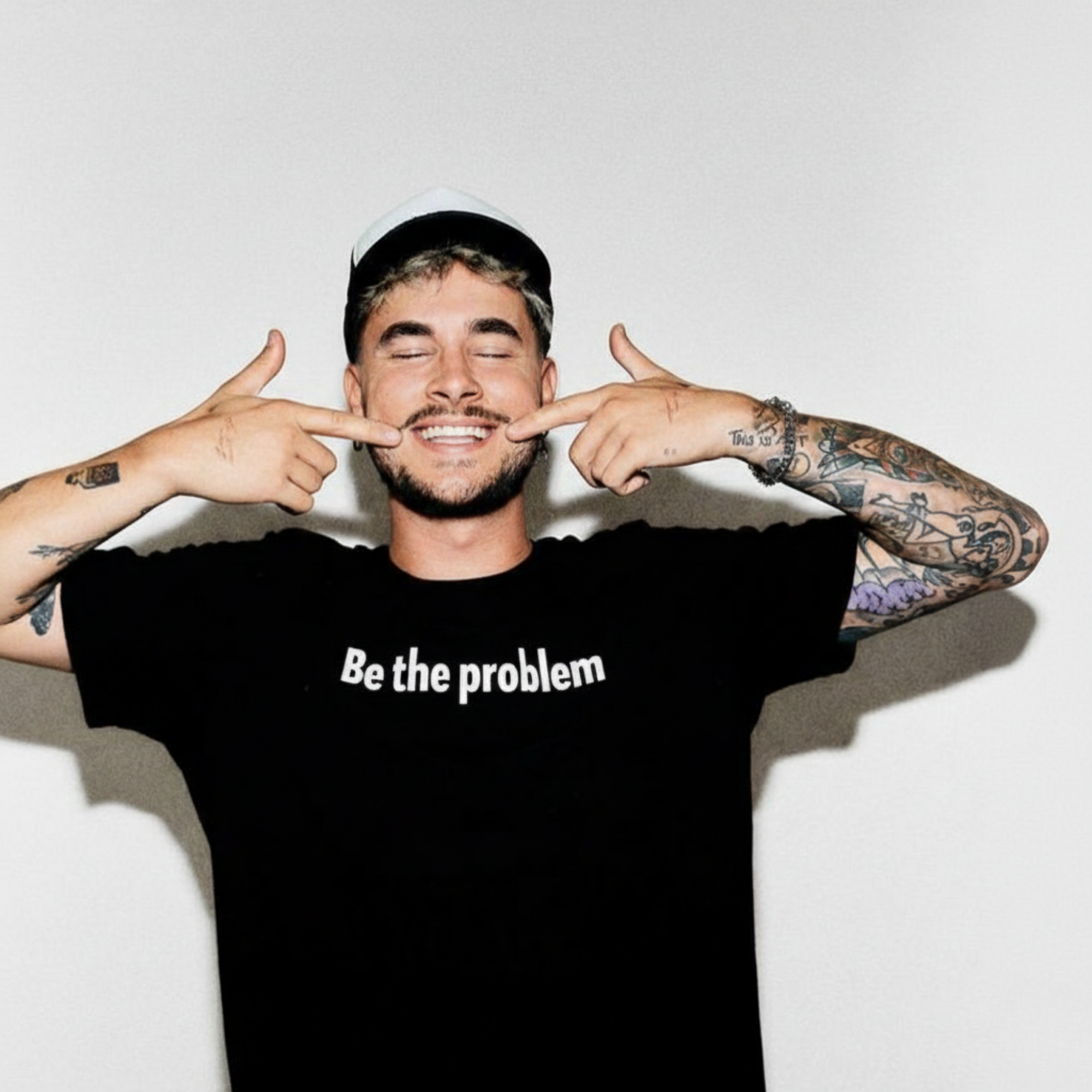 FORFKSAKE  BE THE PROBLEM  BLACK T-SHIRT