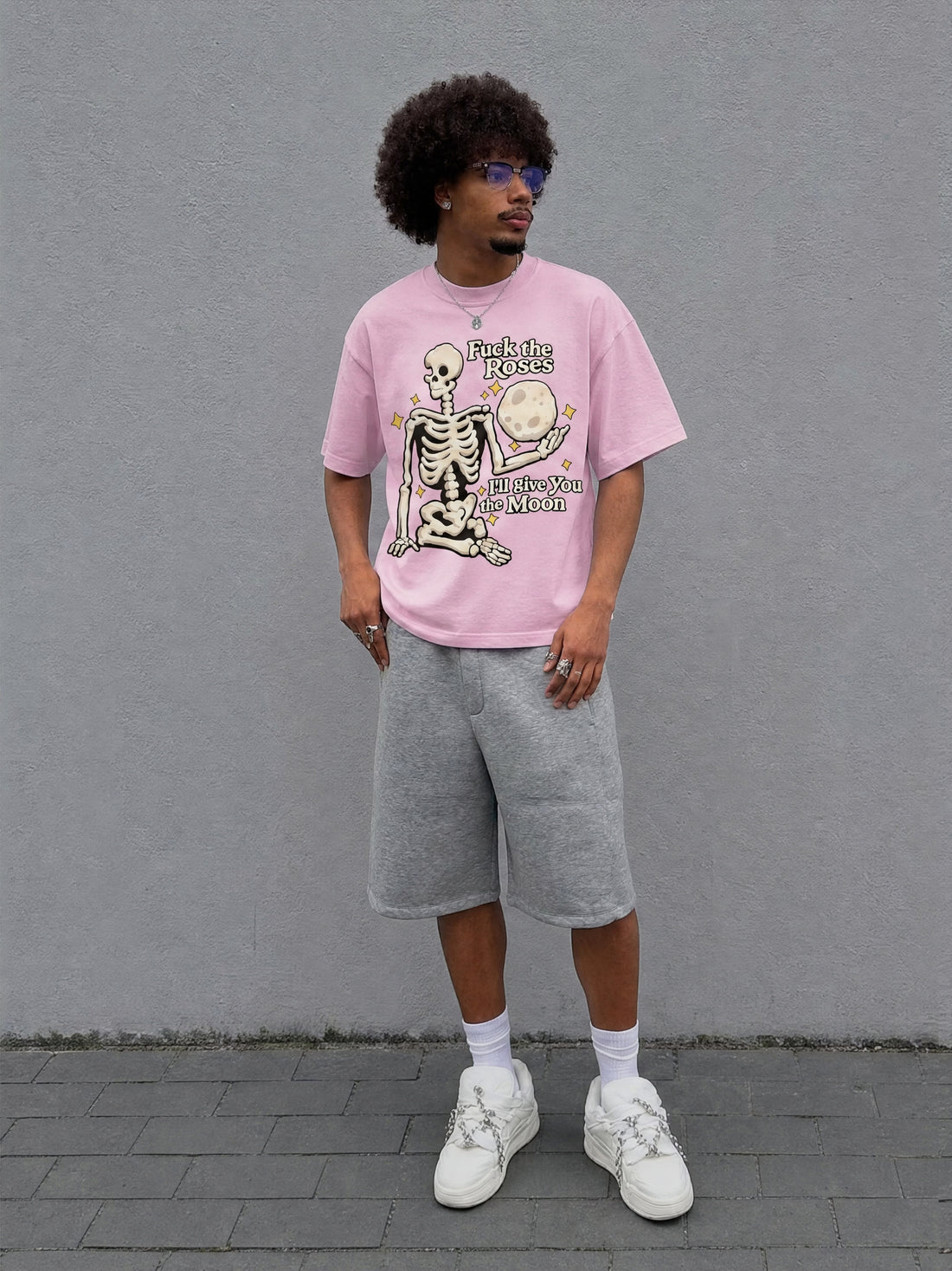 Forfksake Giving You Moon Tee - Pink