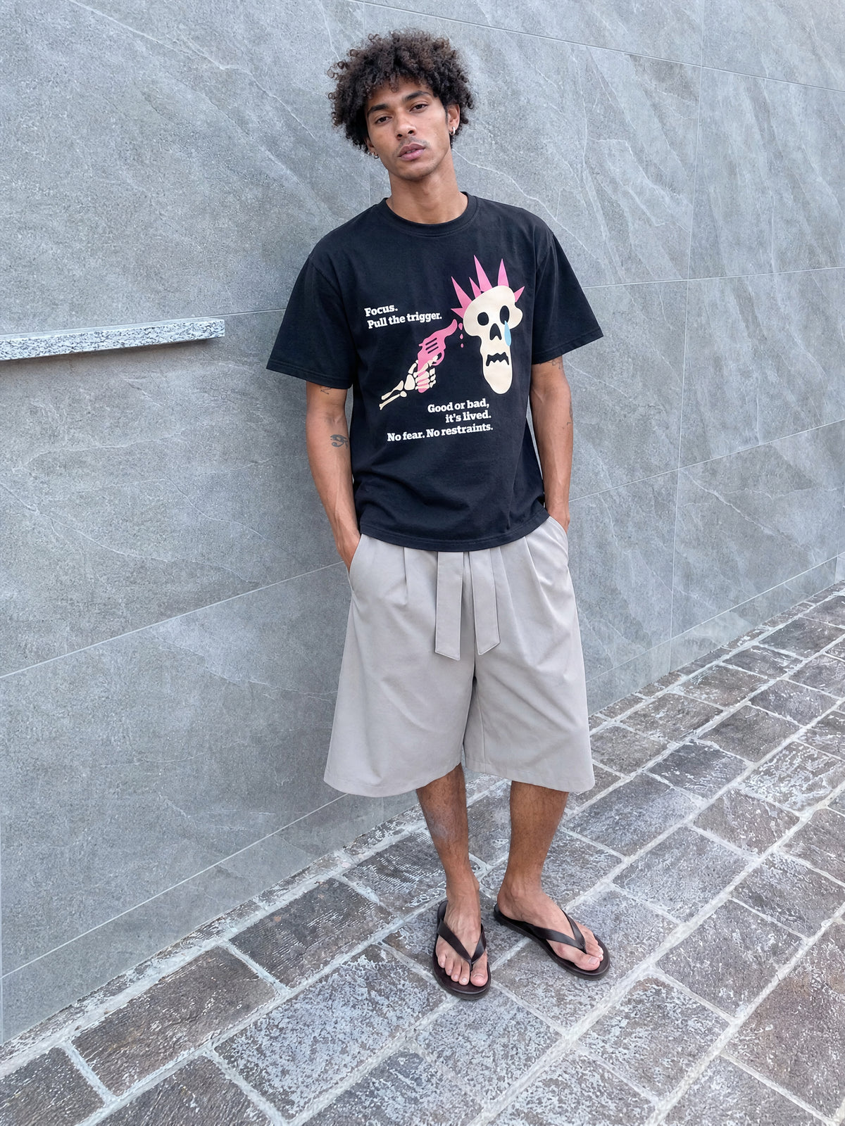 Forfksake Trigger Pull Tee - Black