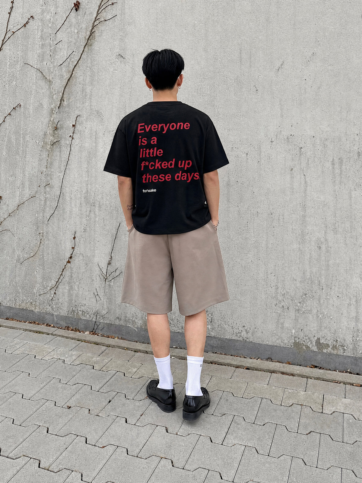 Forfksake Little Fucked Up T-Shirt Black