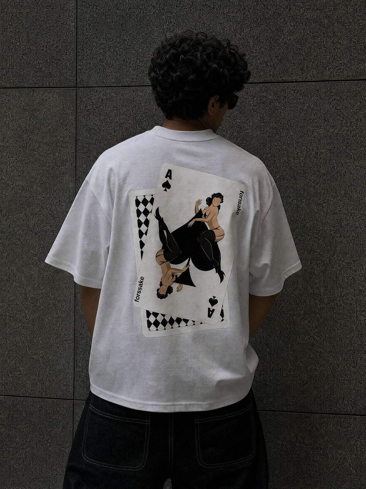 Forfksake Play Your Hand White T-Shirt