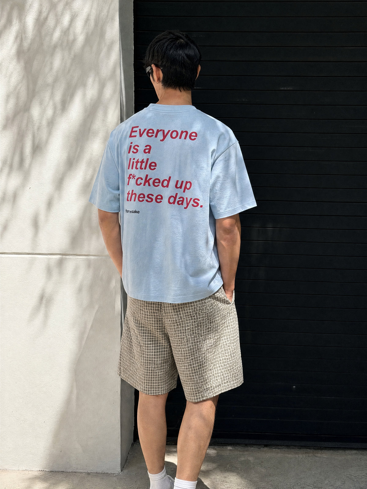 Forfksake Little Fucked Up T-Shirt Ice Blue