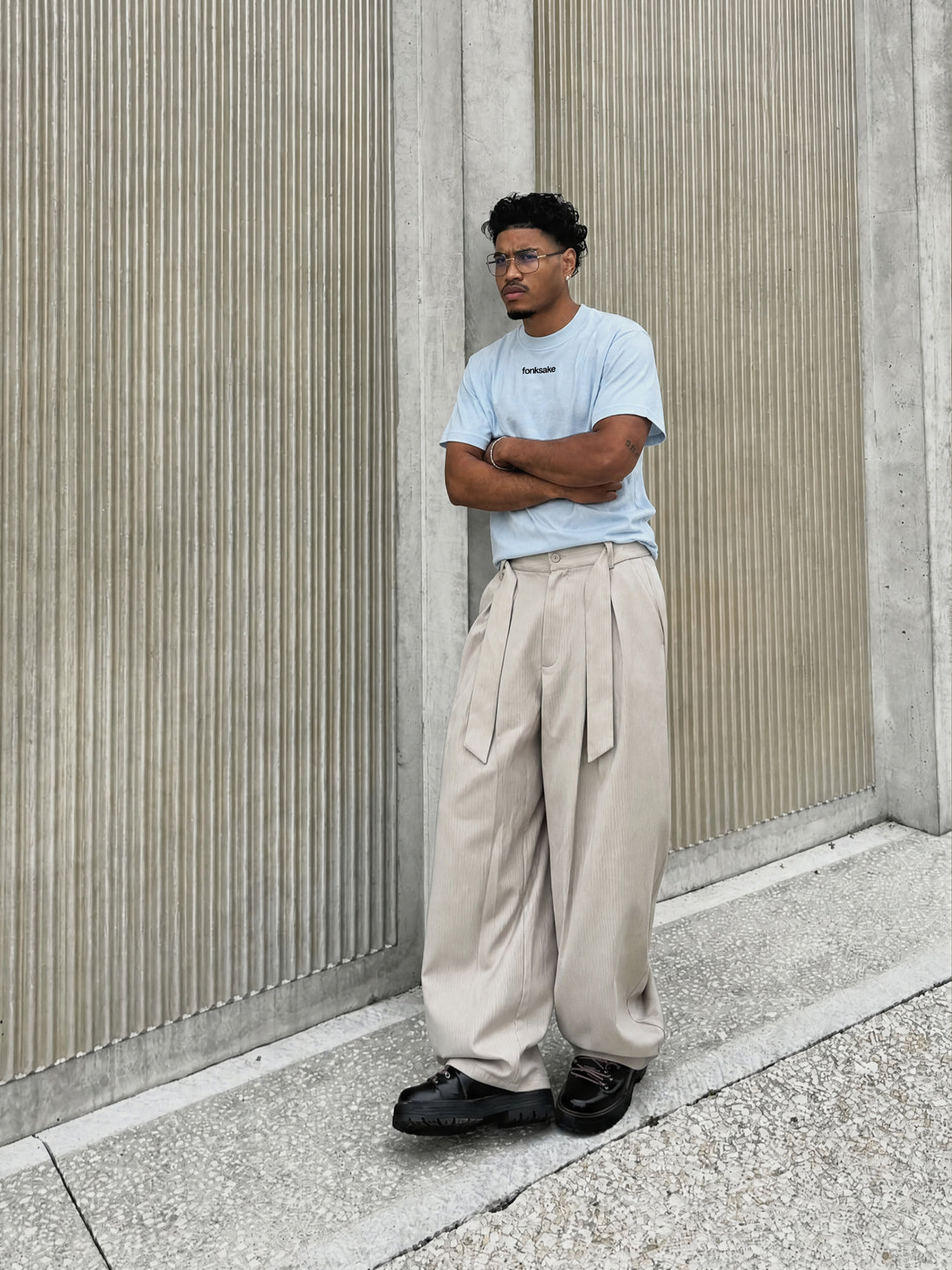 Forfksake Gentle Light Blue T-Shirt