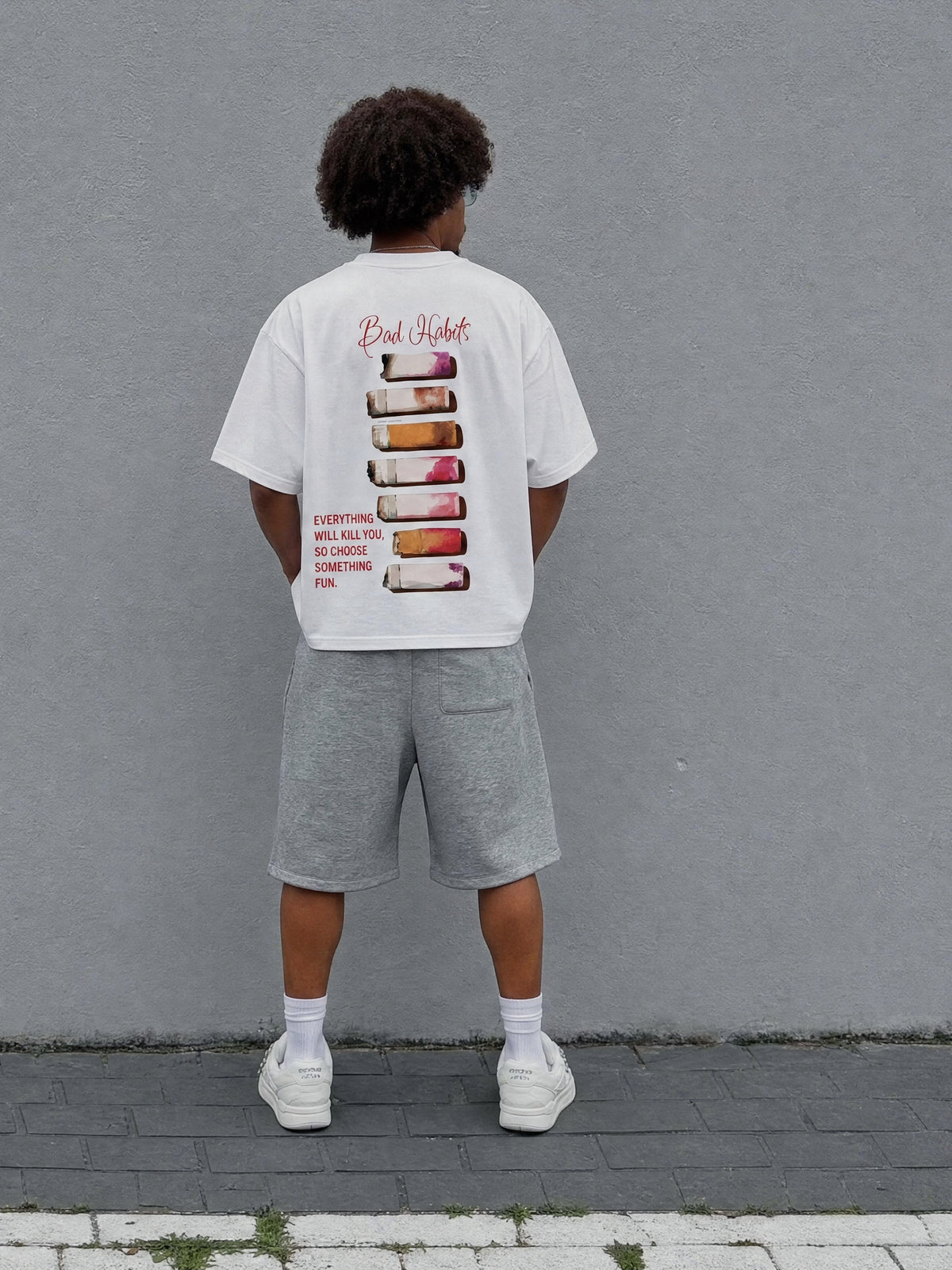 Forfksake Bad Habits T-Shirt(white)