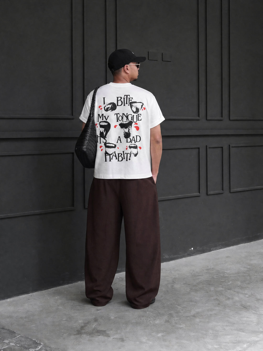 Forfksake I Bite My Tounge It_s A Bad Habit T-Shirt(white)