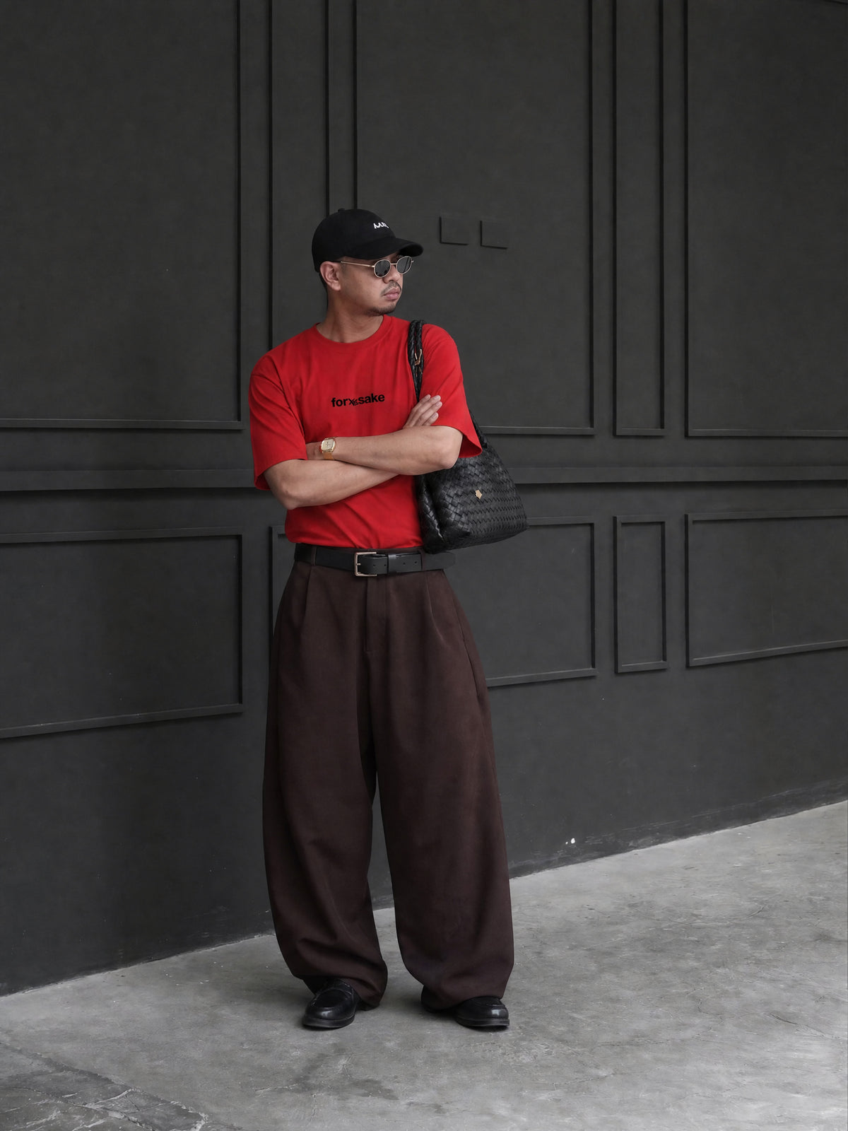 Forfksake Basic Staple Red T-Shirt