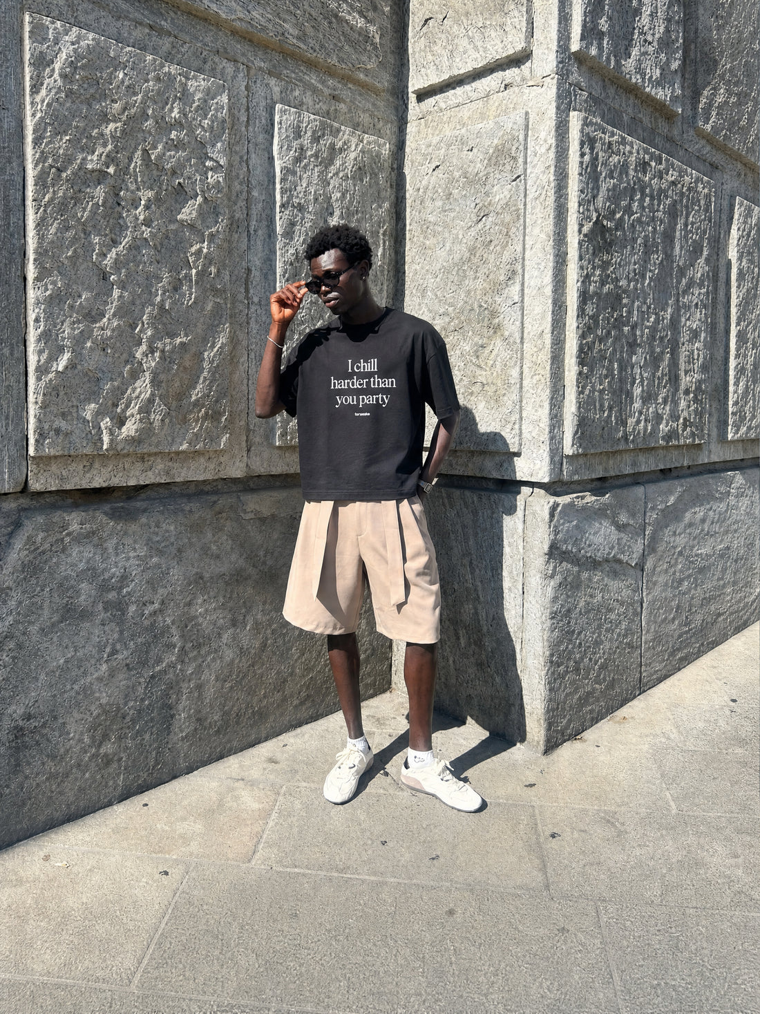 Forfksake Chill Harder Than Party T-Shirt Black