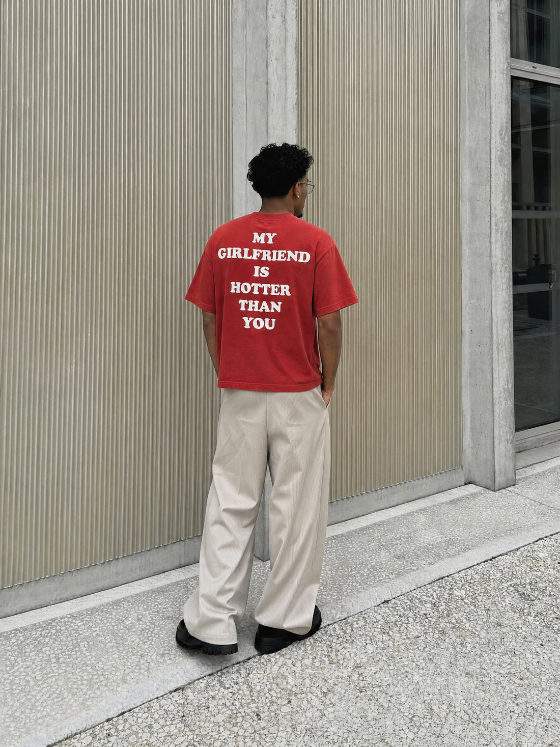 Forfksake Hotter Girlfriend T-Shirt Red
