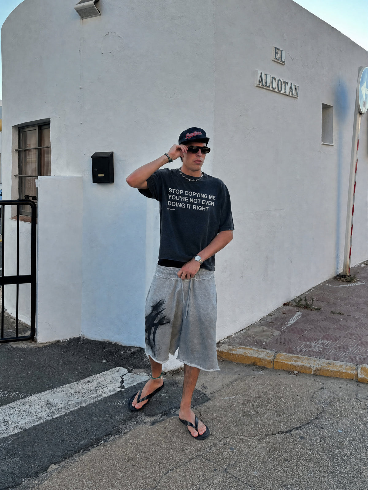 Forfksake Stop Copying Me T-Shirt Black