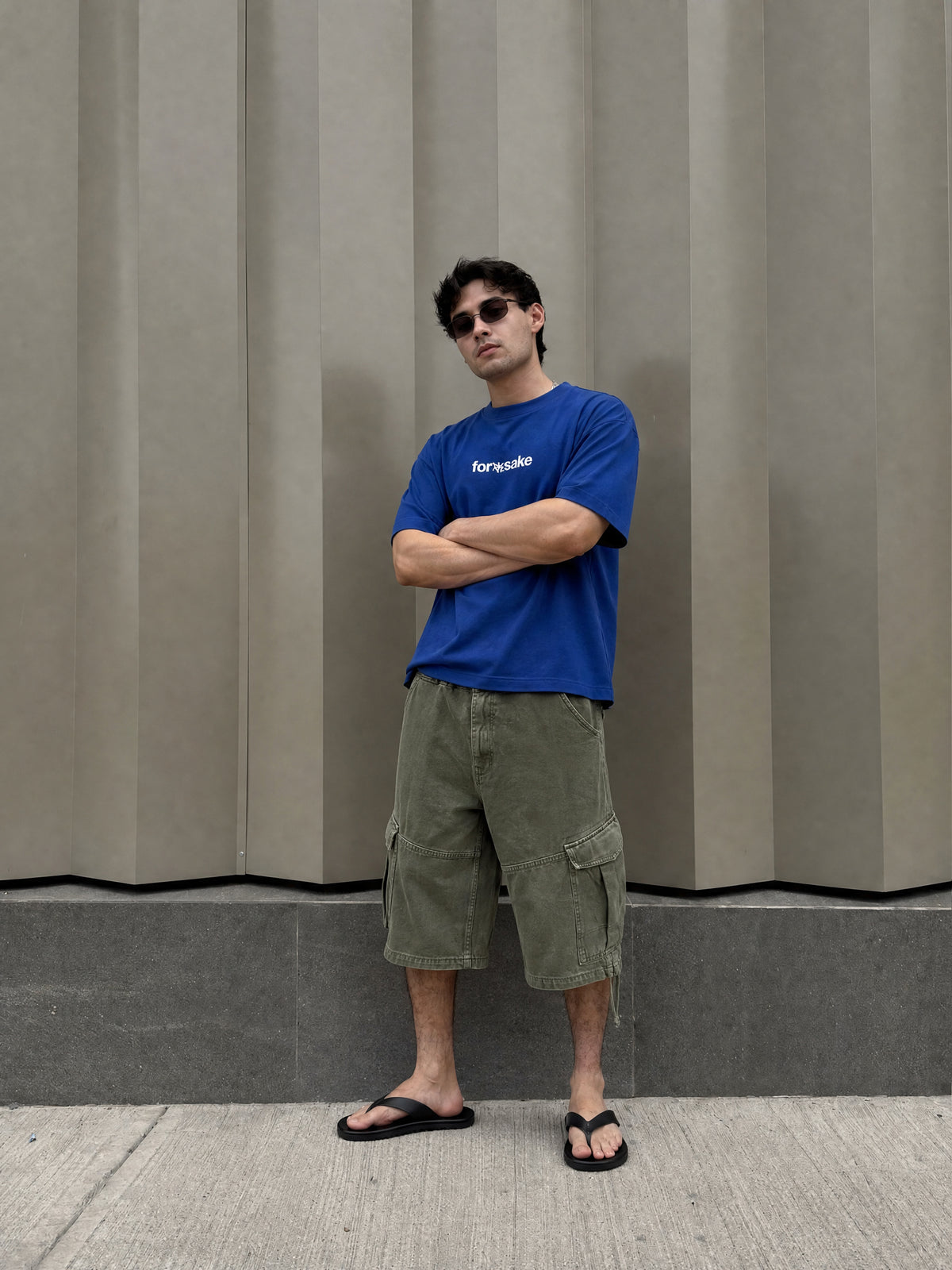 Forfksake Move With Purpose T-Shirt Blue