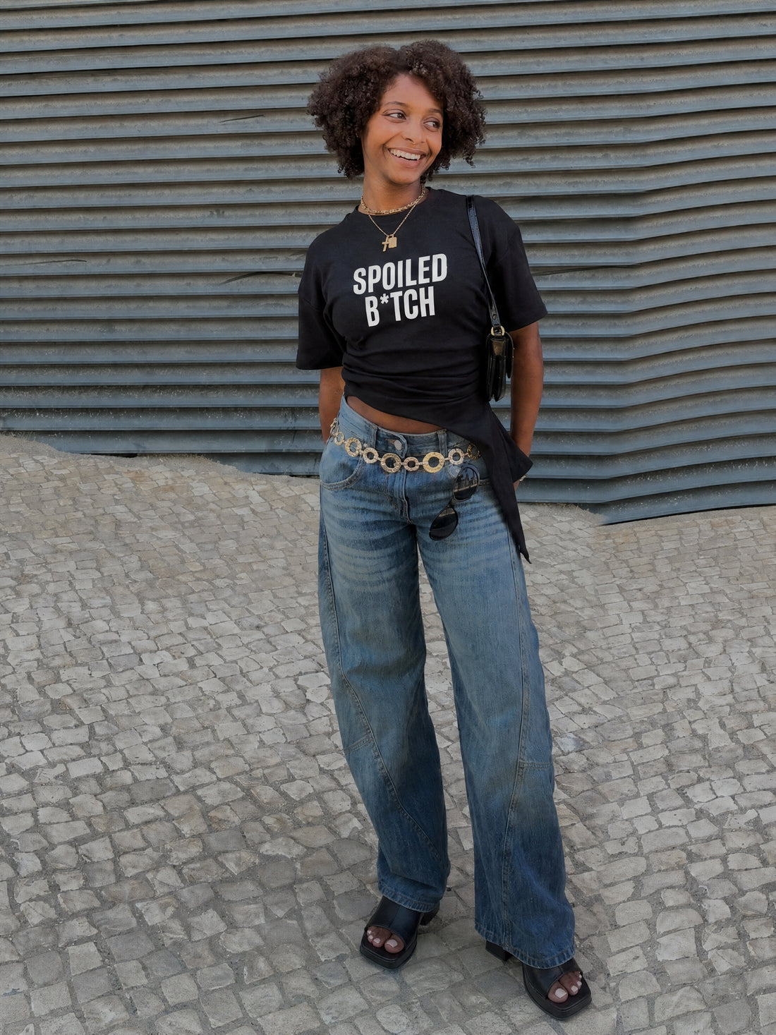 Forfksake Spoiled B*tch Baby Tee Black