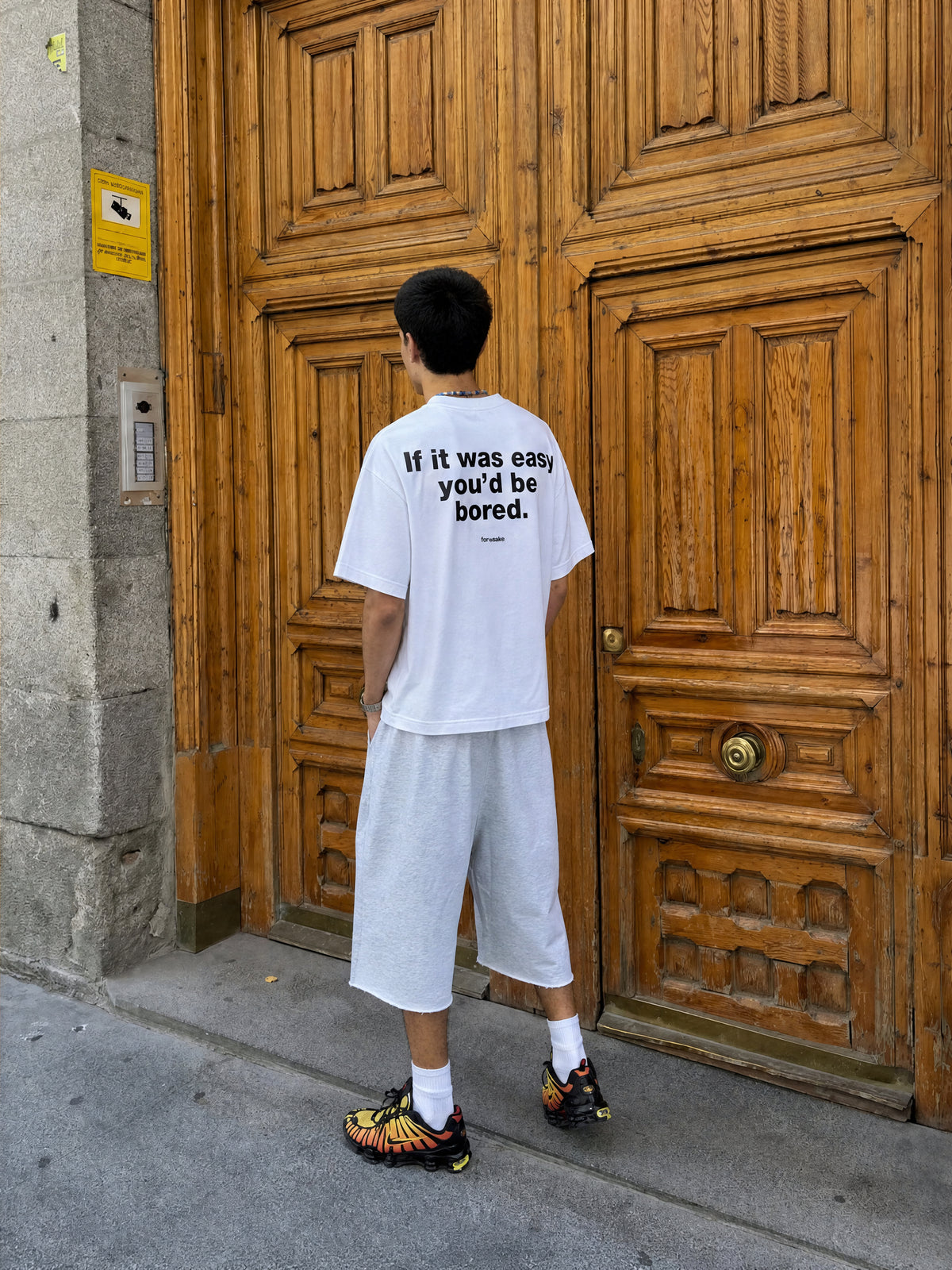 Forfksake No Easy Mode T-Shirt White
