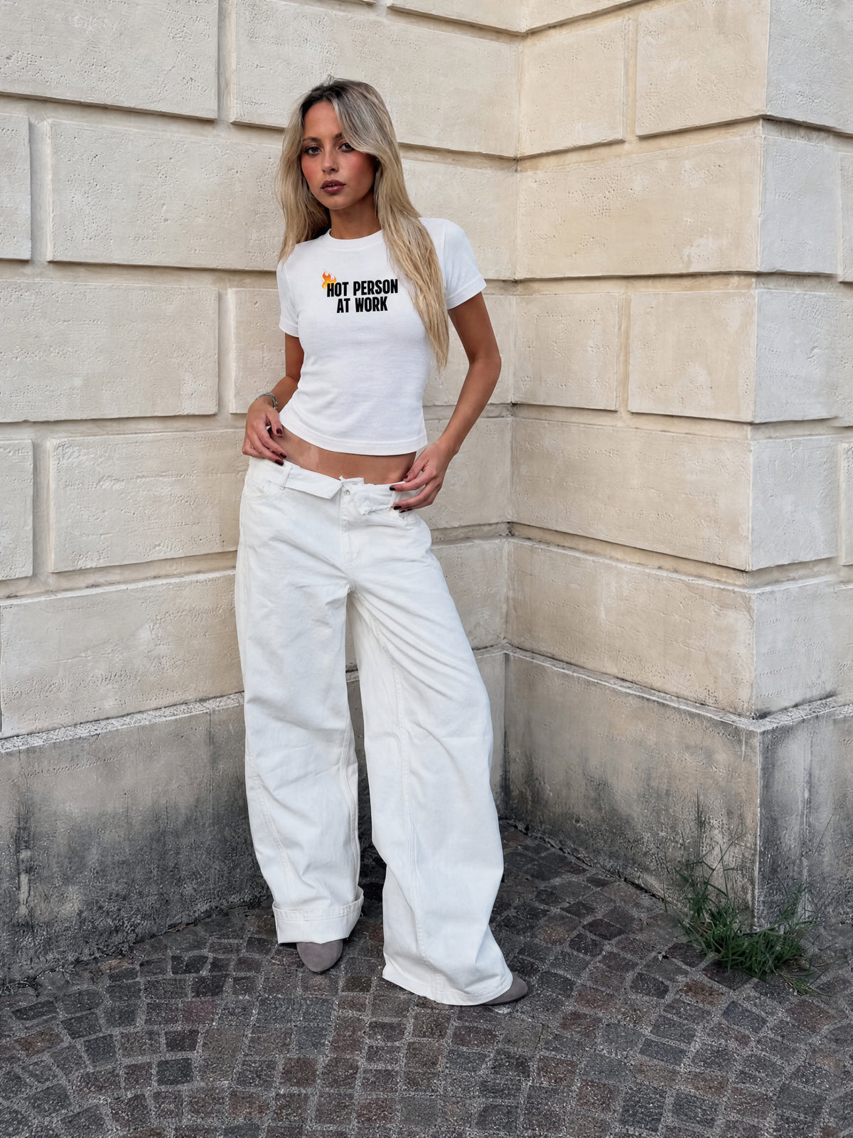 Forfksake Hot Gray Baby Tee