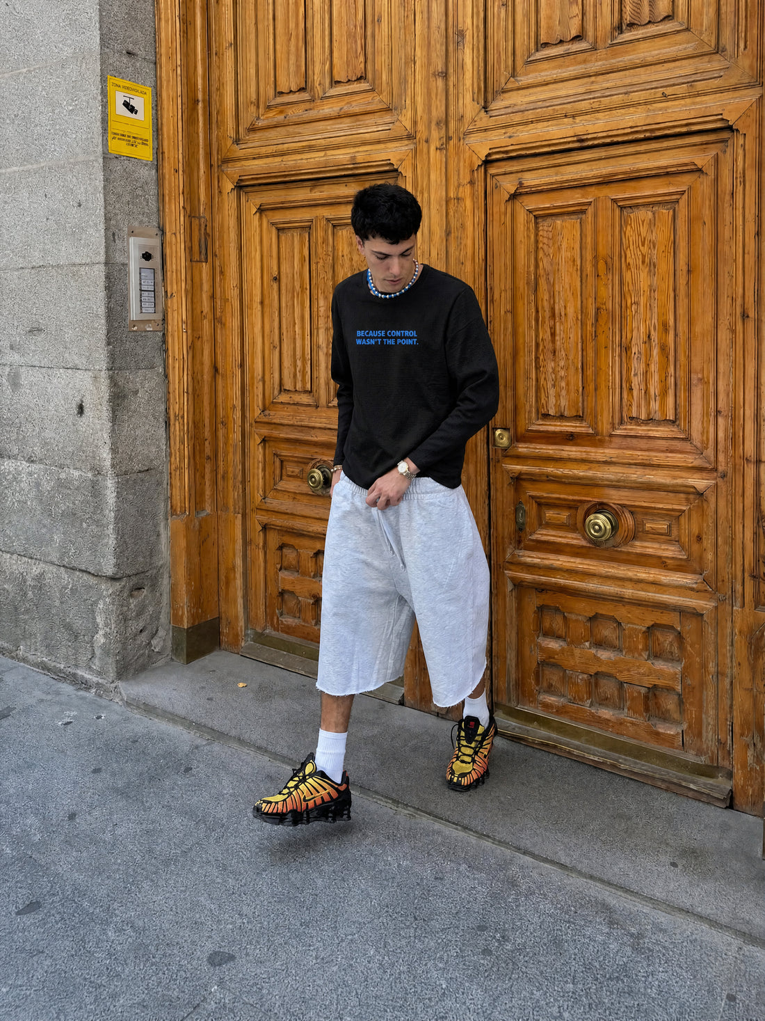 Forfksake Absolut 00 Waffle Long Sleeve T-Shirt Black