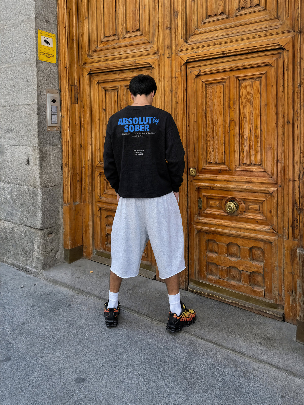 Forfksake Absolut 00 Waffle Long Sleeve T-Shirt Black