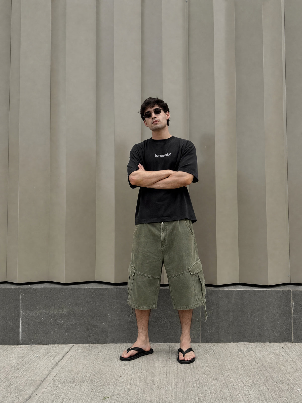 Forfksake Again Black Oversized T-Shirt