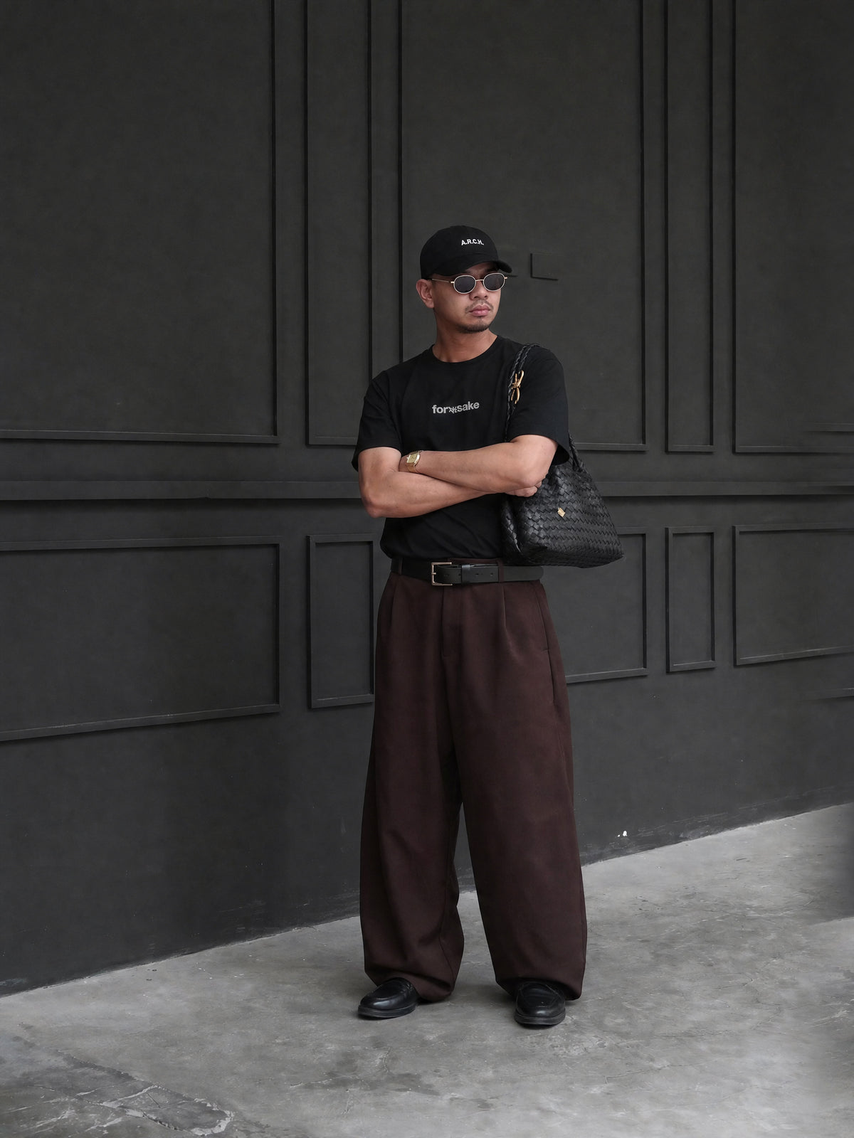 Forfksake Tonight Black Oversized T-Shirt