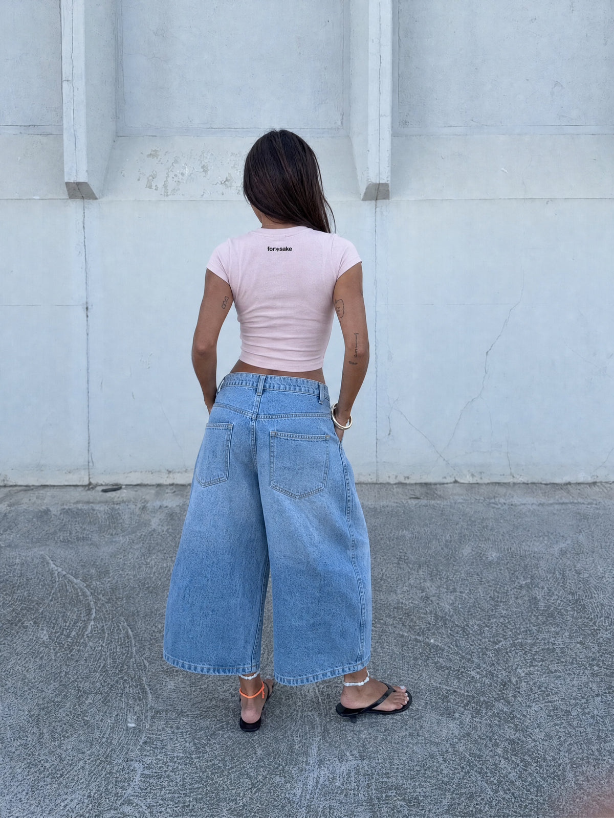 Forfksake Fuck Off Baby Tee Pink
