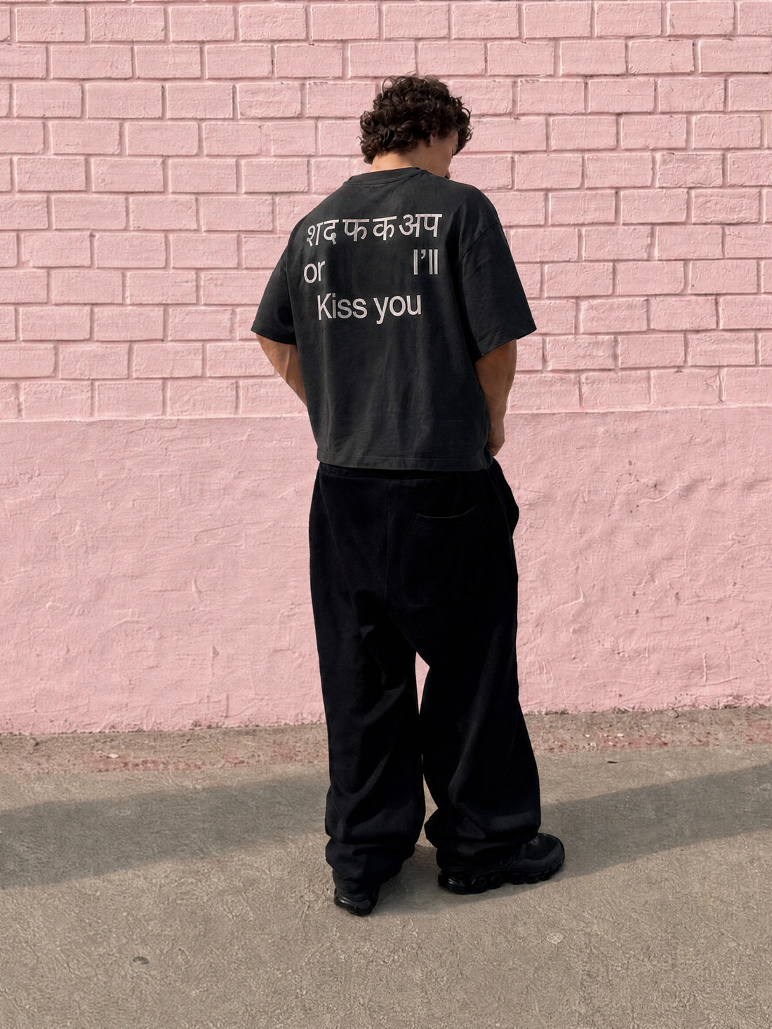 Forfksake Kiss You T-Shirt Black