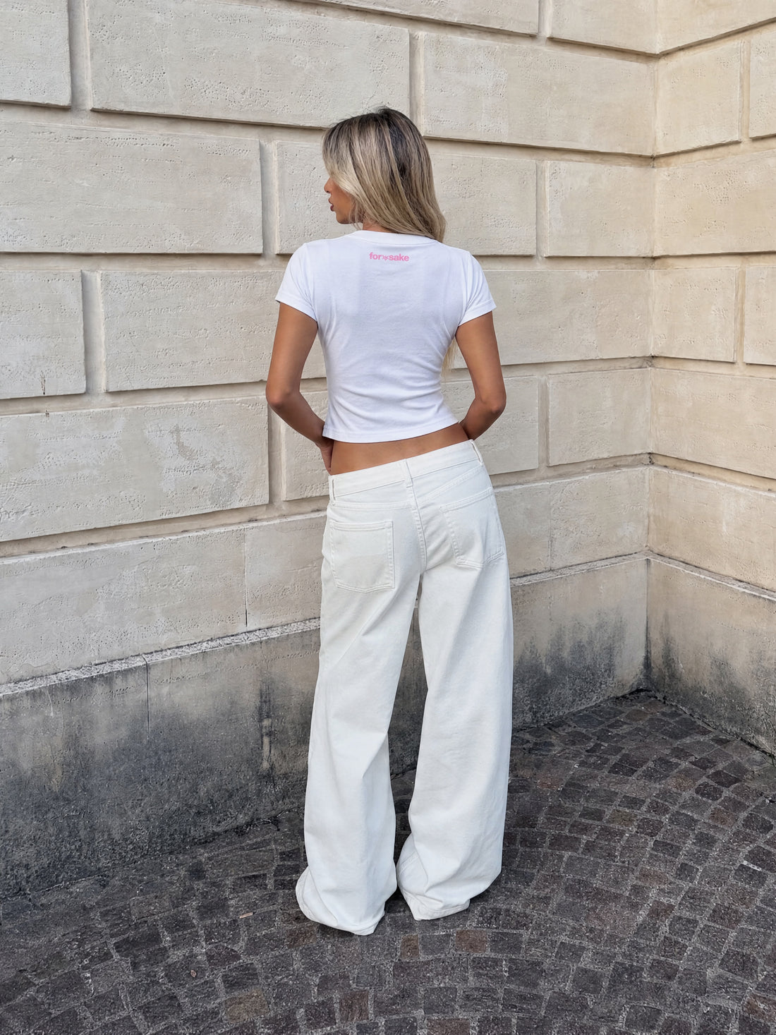 Forfksake Mwah Baby Tee White