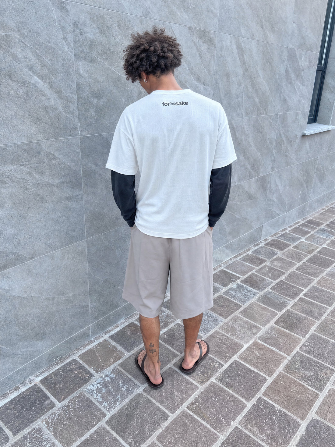 Forfksake Equal Hate Double Layered T-Shirt White