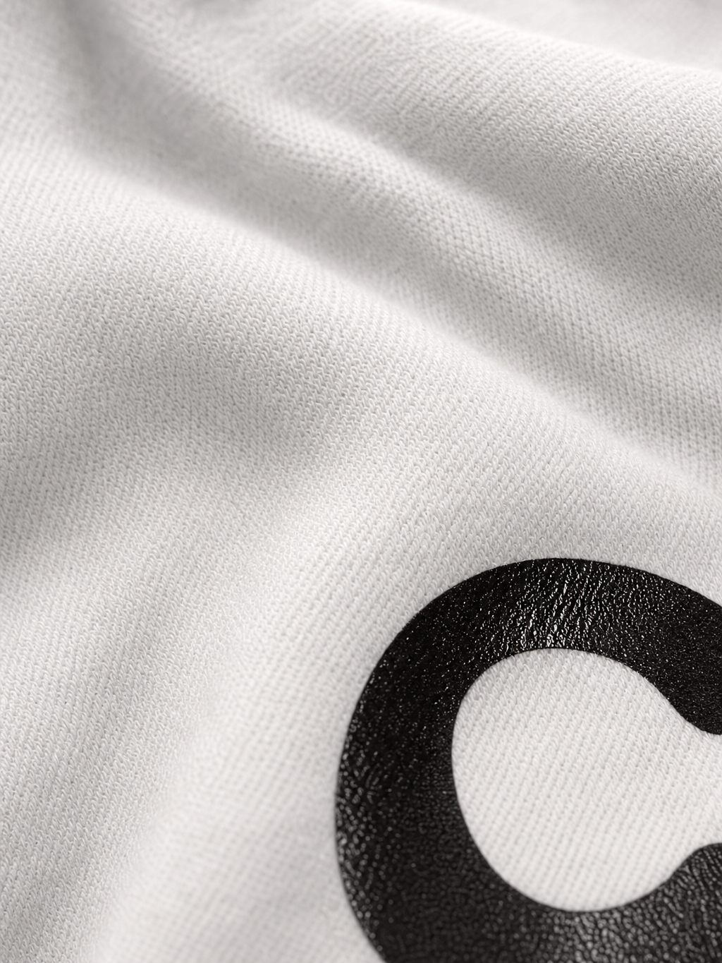Forfksake Common Sense Double Layered T-Shirt White – close-up detail