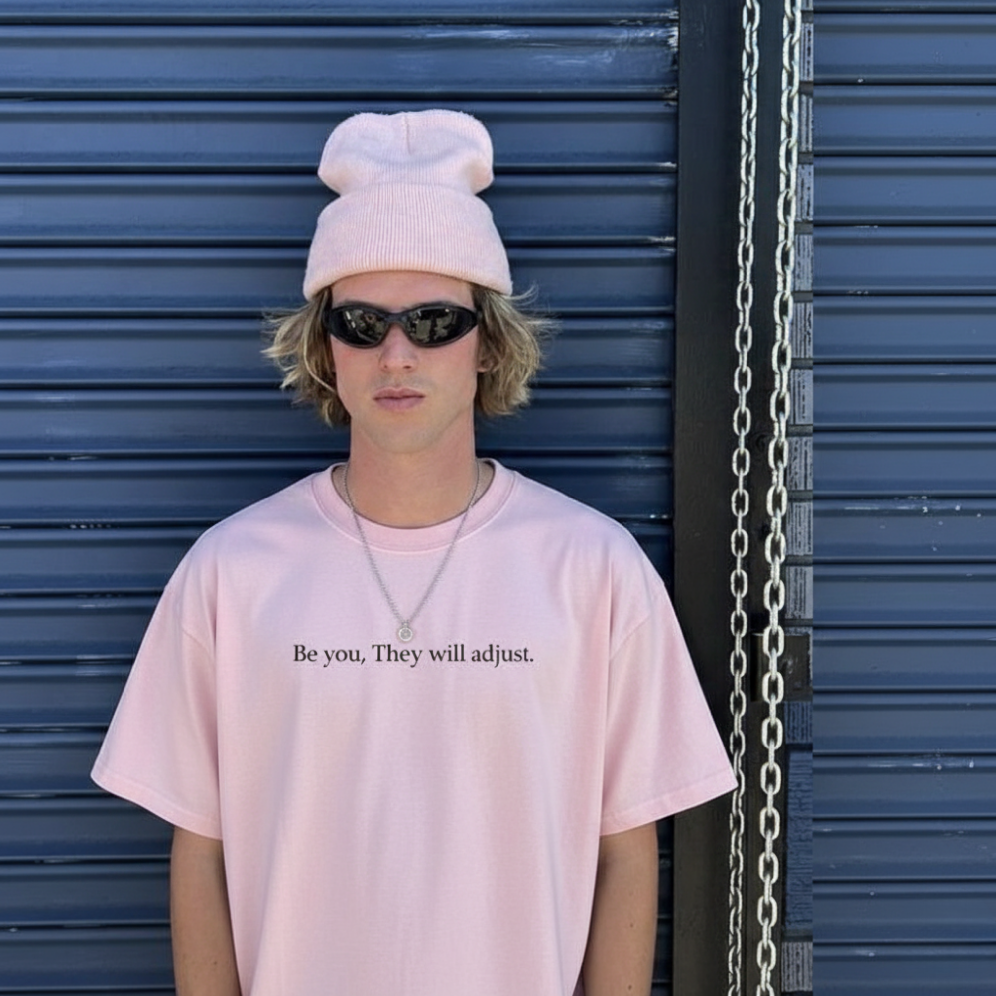 FORFKSAKE BE YOU PINK T-SHIRT