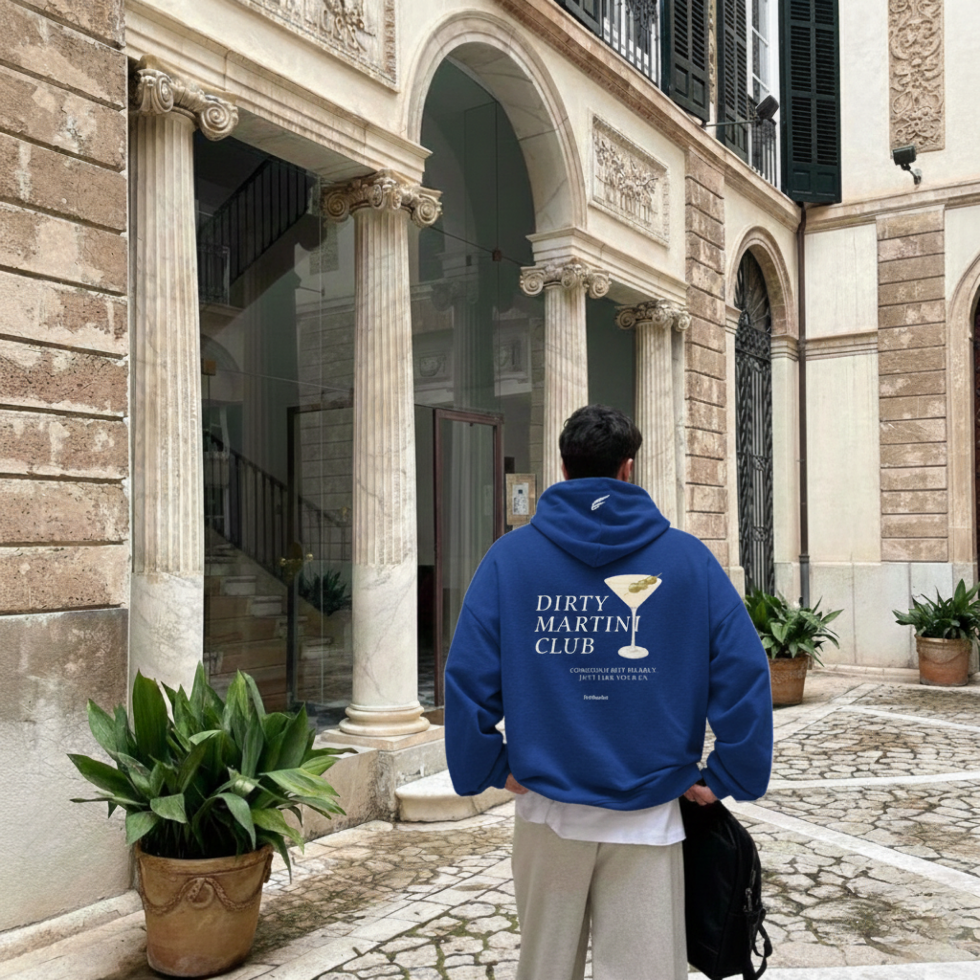 FORFKSAKE DIRTY MARTINI CLUB BLUE HOODIE