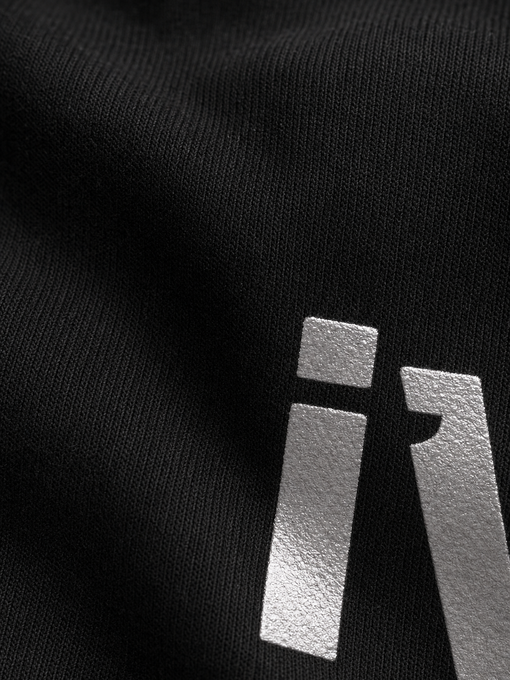 Forfksake Never Met Anyone As Cool As Me T-Shirt Black – close-up detail