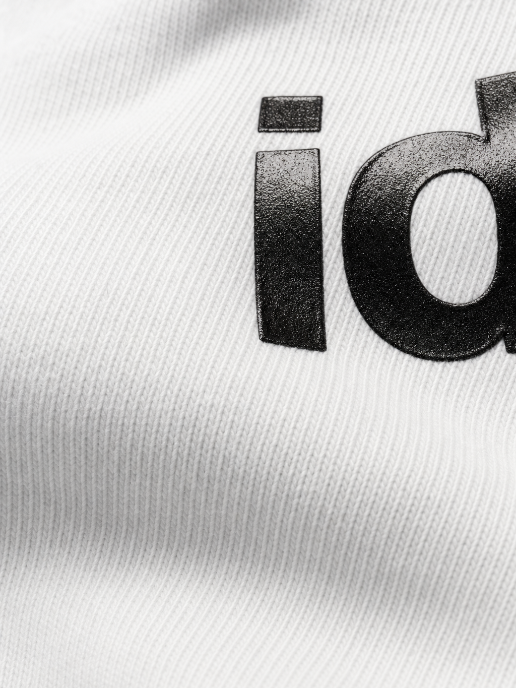 Forfksake Idgaf T-Shirt White – close-up detail
