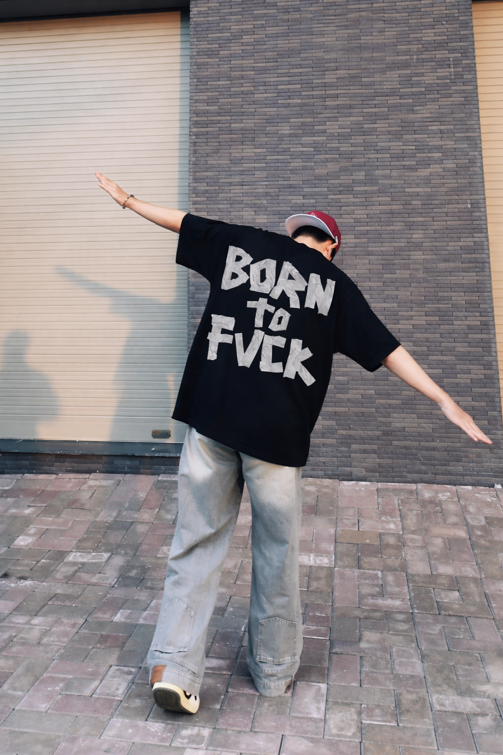 Forfksake Born to Fuck Black T Shirt