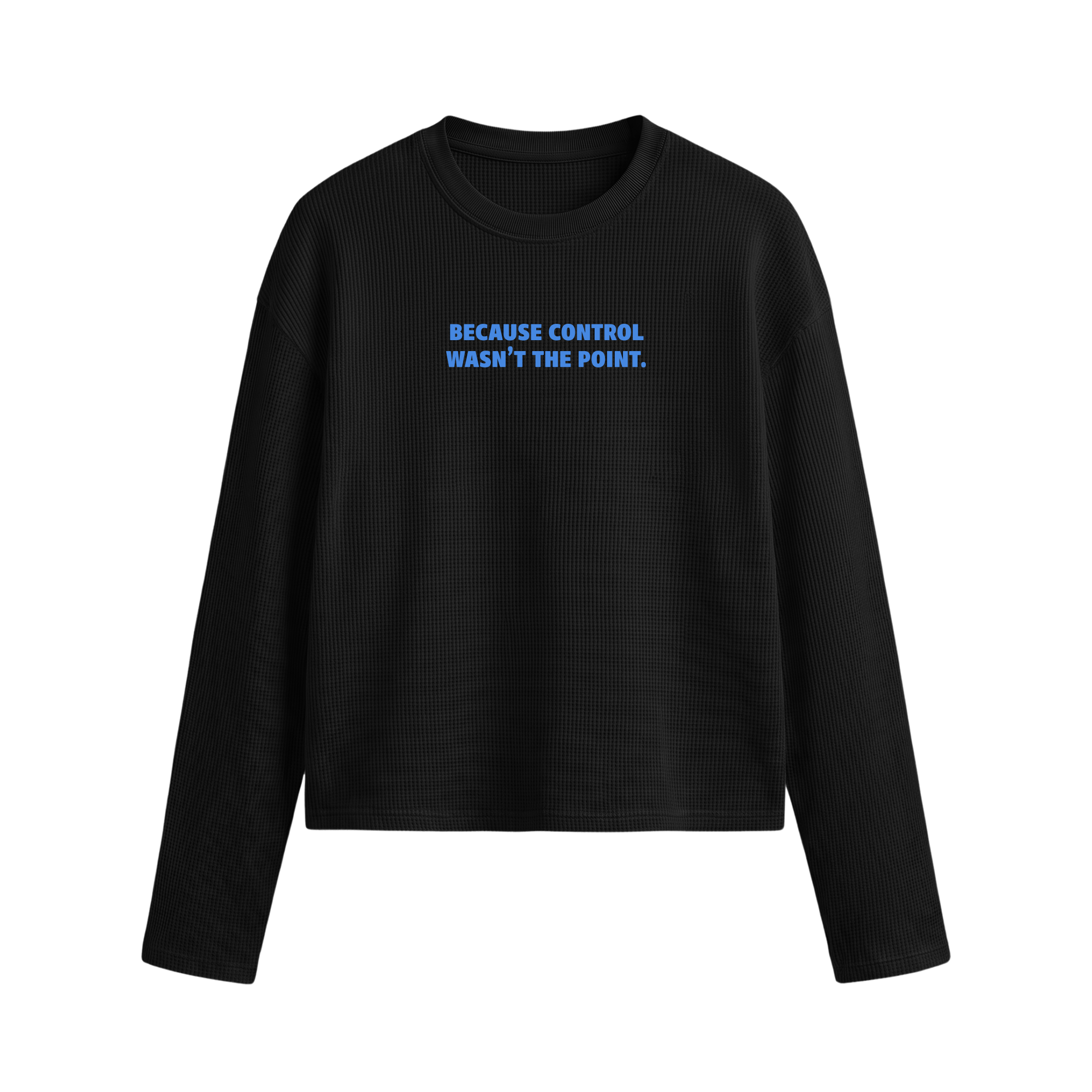 FORFKSAKE ABSOLUT 00 TEE WAFFLE LONG SLEEVE BLACK