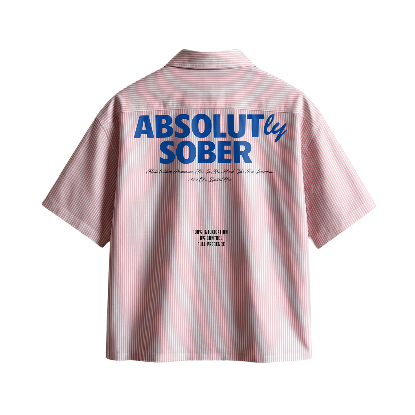 Forfksake Absolut 00 Boxy Fit Pink Striped Shirt