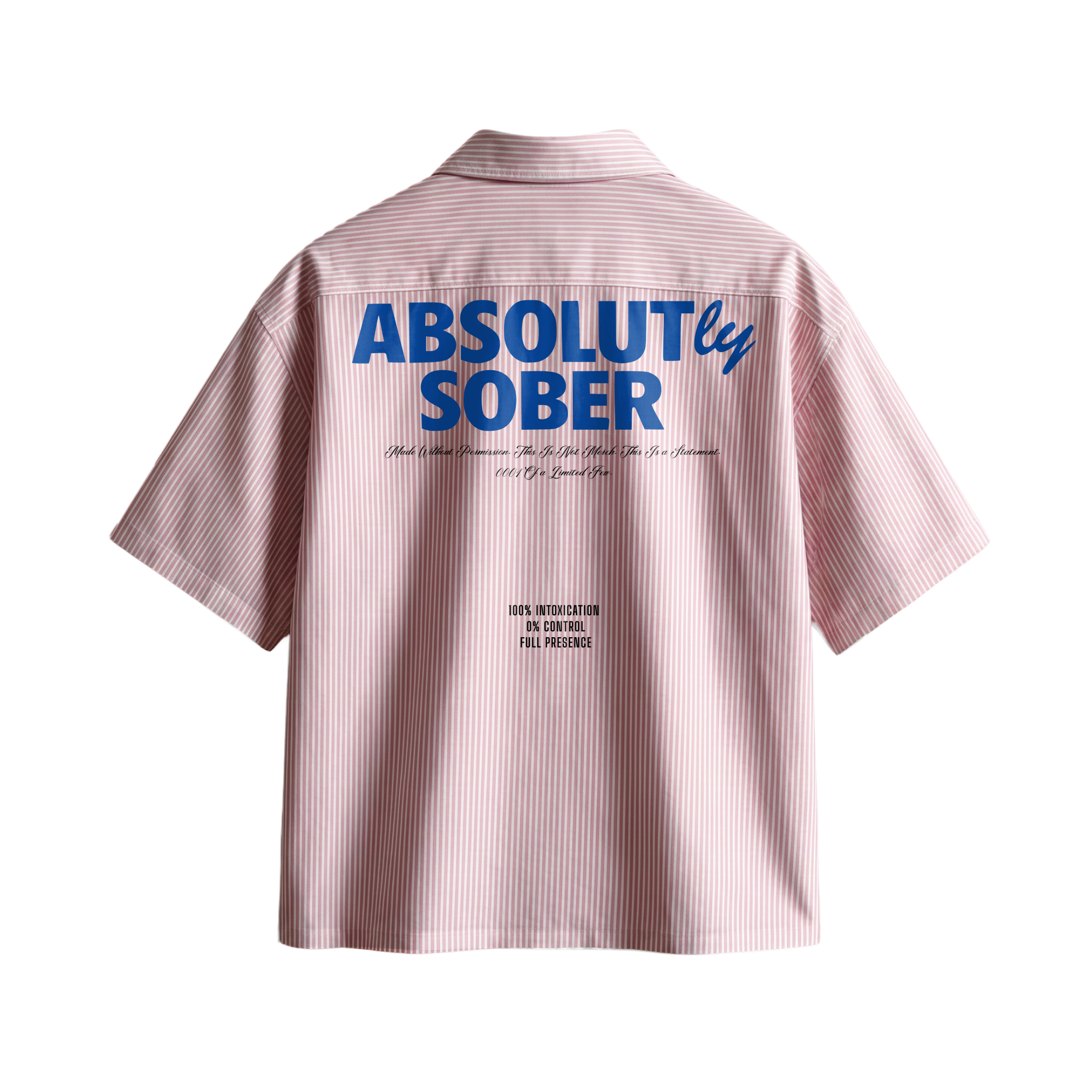 Forfksake Absolut 00 Boxy Fit Pink Striped Shirt
