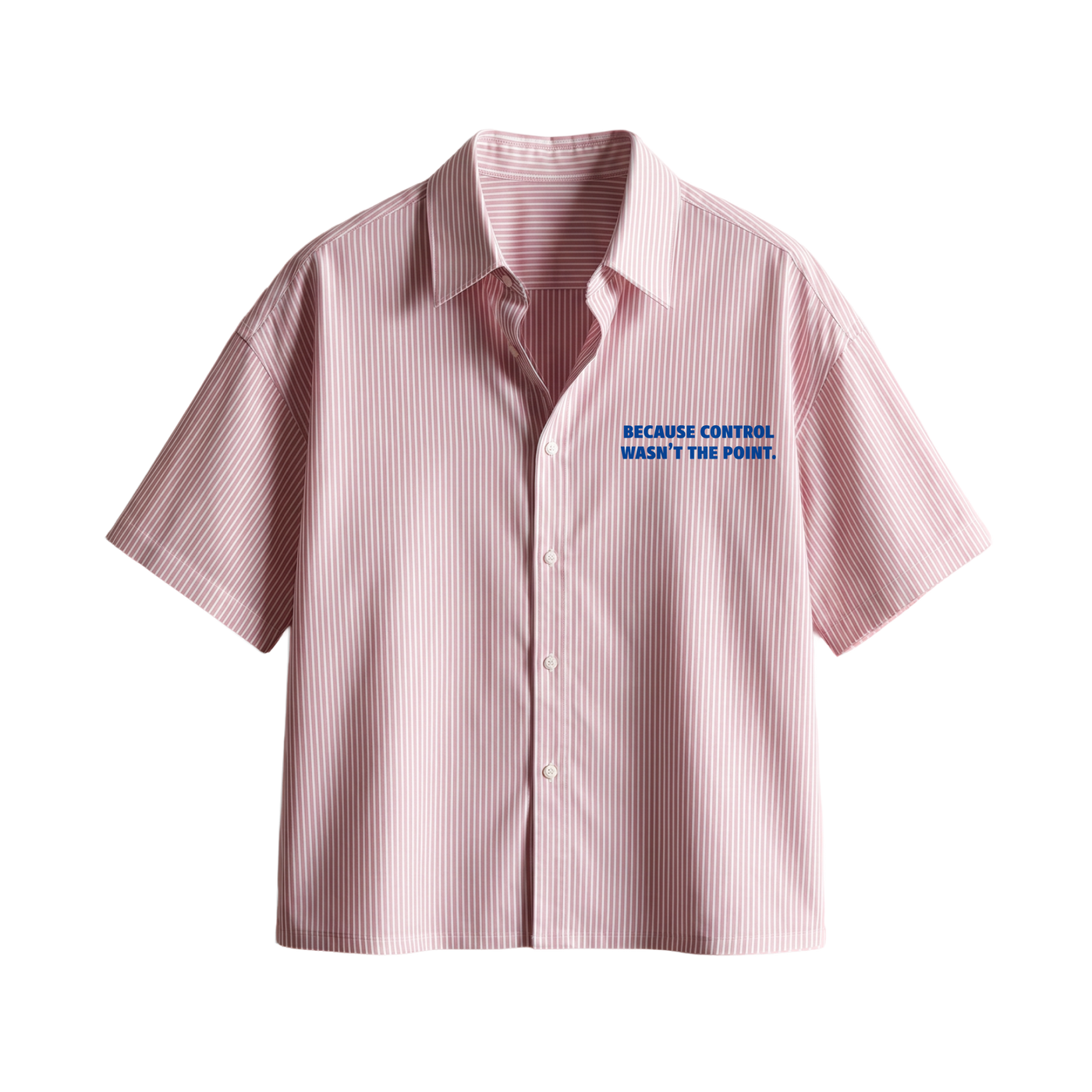 Forfksake Absolut 00 Boxy Fit Pink Striped Shirt