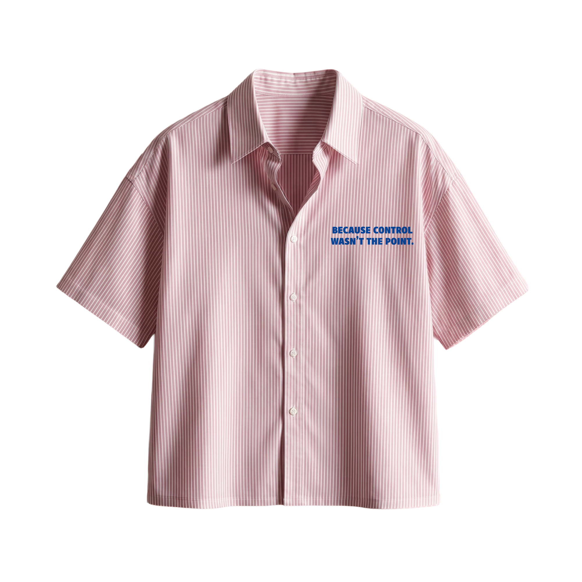Forfksake Absolut 00 Boxy Fit Pink Striped Shirt