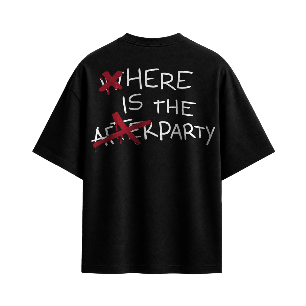 Forfksake Afterparty Scenes T-Shirt Black