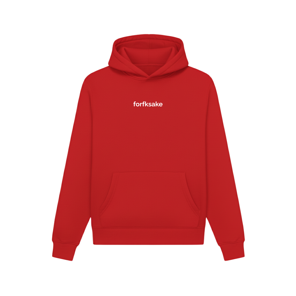 FORFKSAKE ALCOHOLIC RED HOODIE