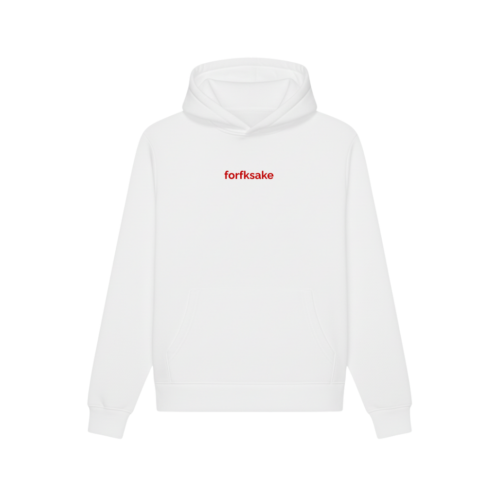 FORFKSAKE BALDPROOF HOODIE WHITE