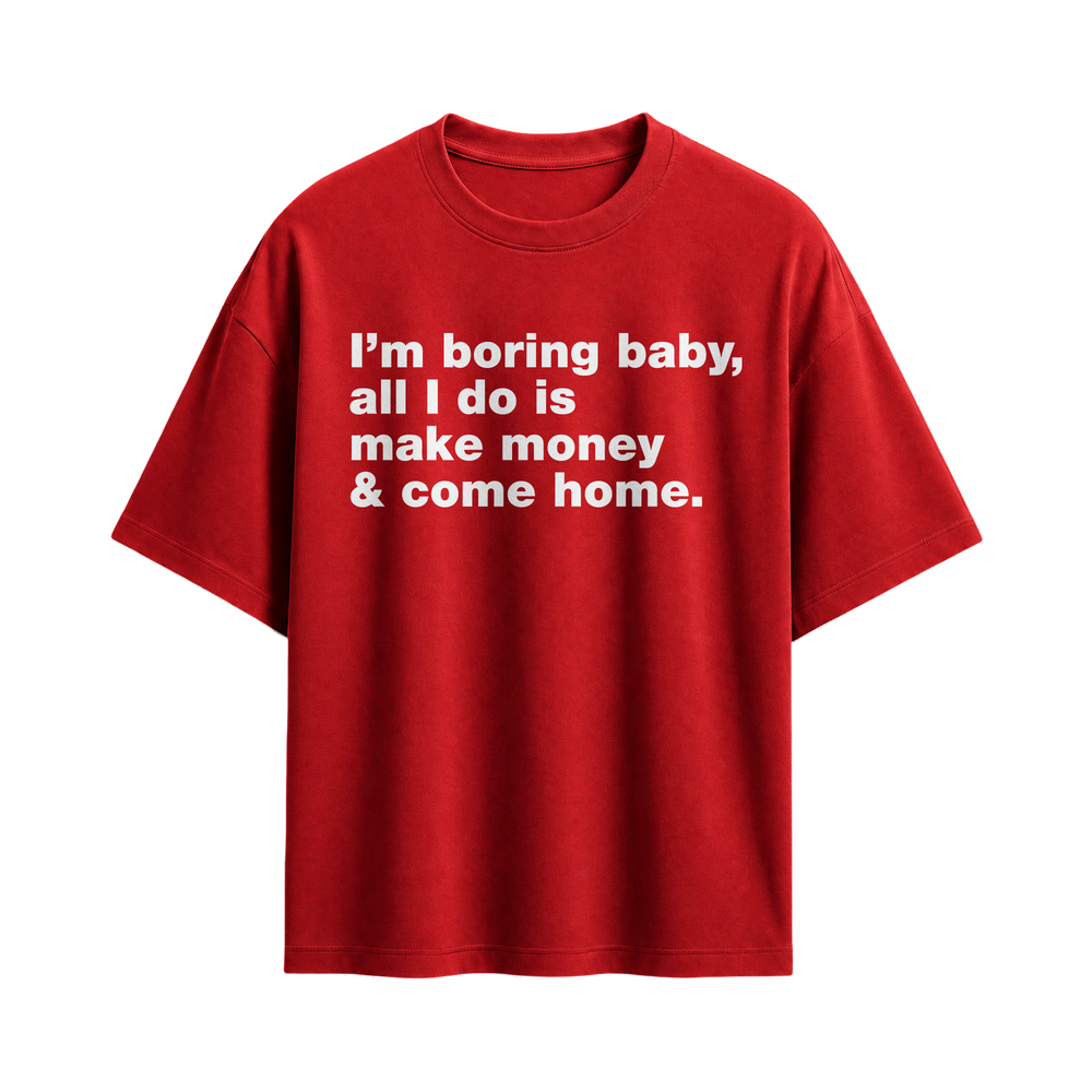 Forfksake Boring Baby T-Shirt Red