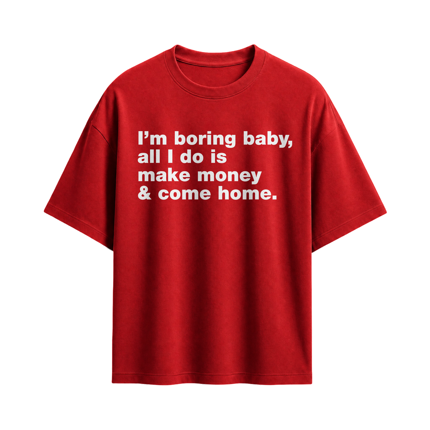 Forfksake Boring Baby T-Shirt Red