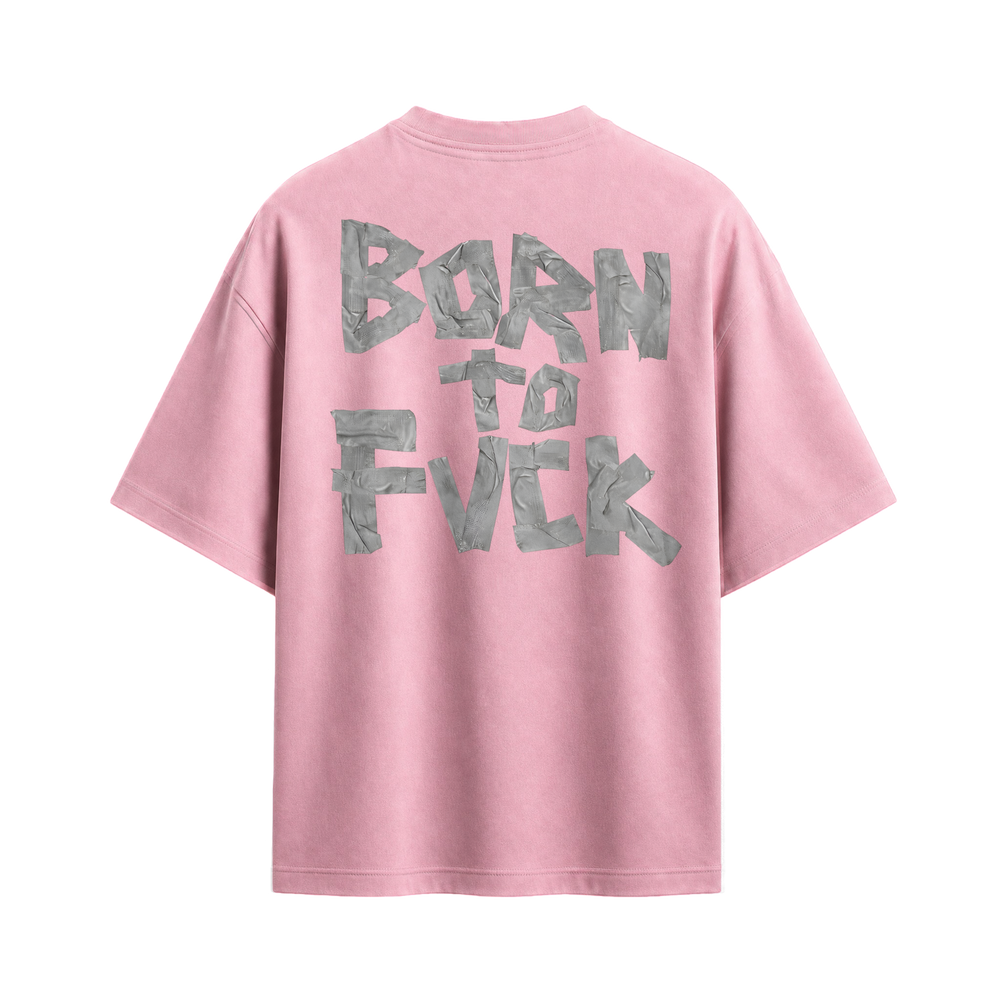 Forfksake Born To Fuck Pink T-Shirt